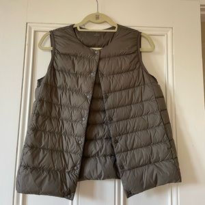 Tan Muji Lightweight Puff Vest (Women)